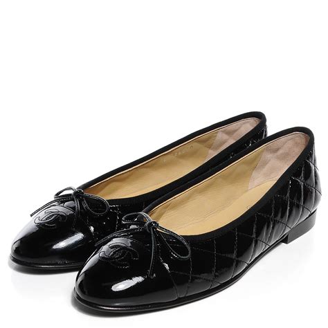 chanel ballet pumps black|chanel quilted ballet flats.